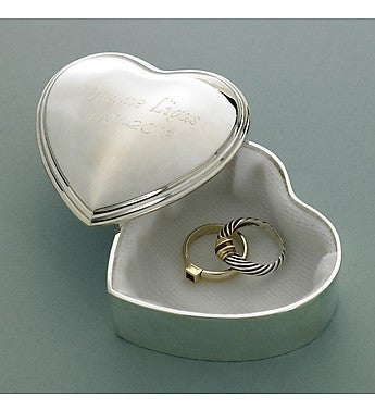 Personalized Heart Trinket Box